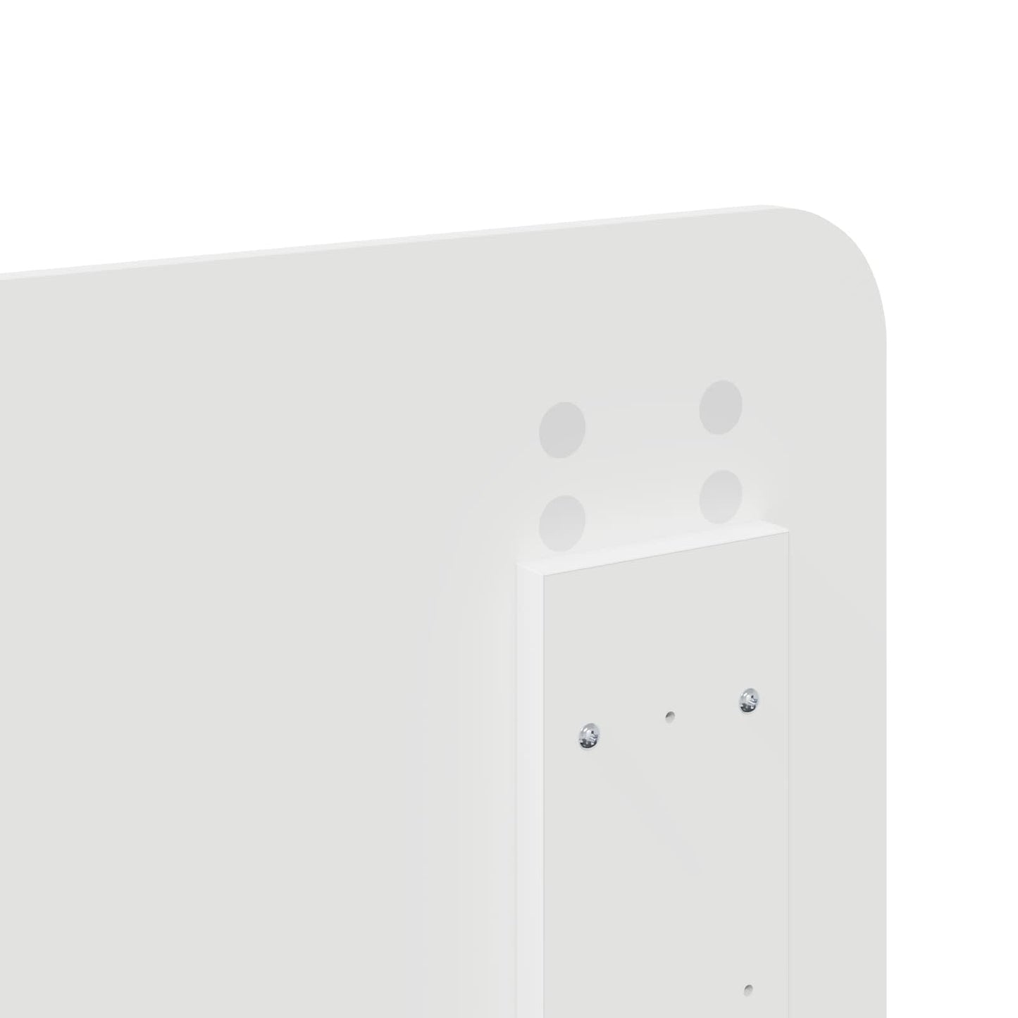 Kopfteil Glänzend Weiß 135 cm Holzwerkstoff