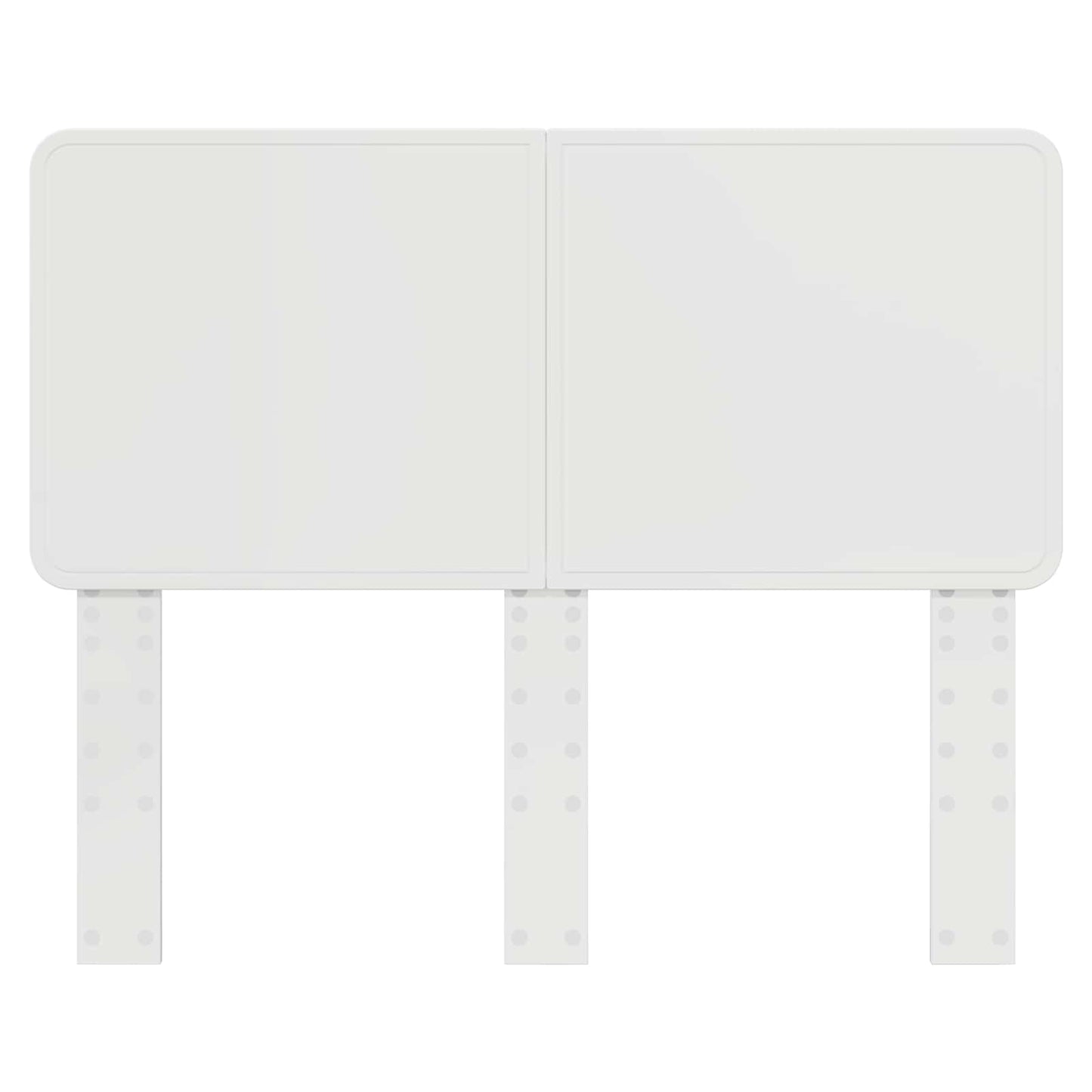 Kopfteil Glänzend Weiß 135 cm Holzwerkstoff