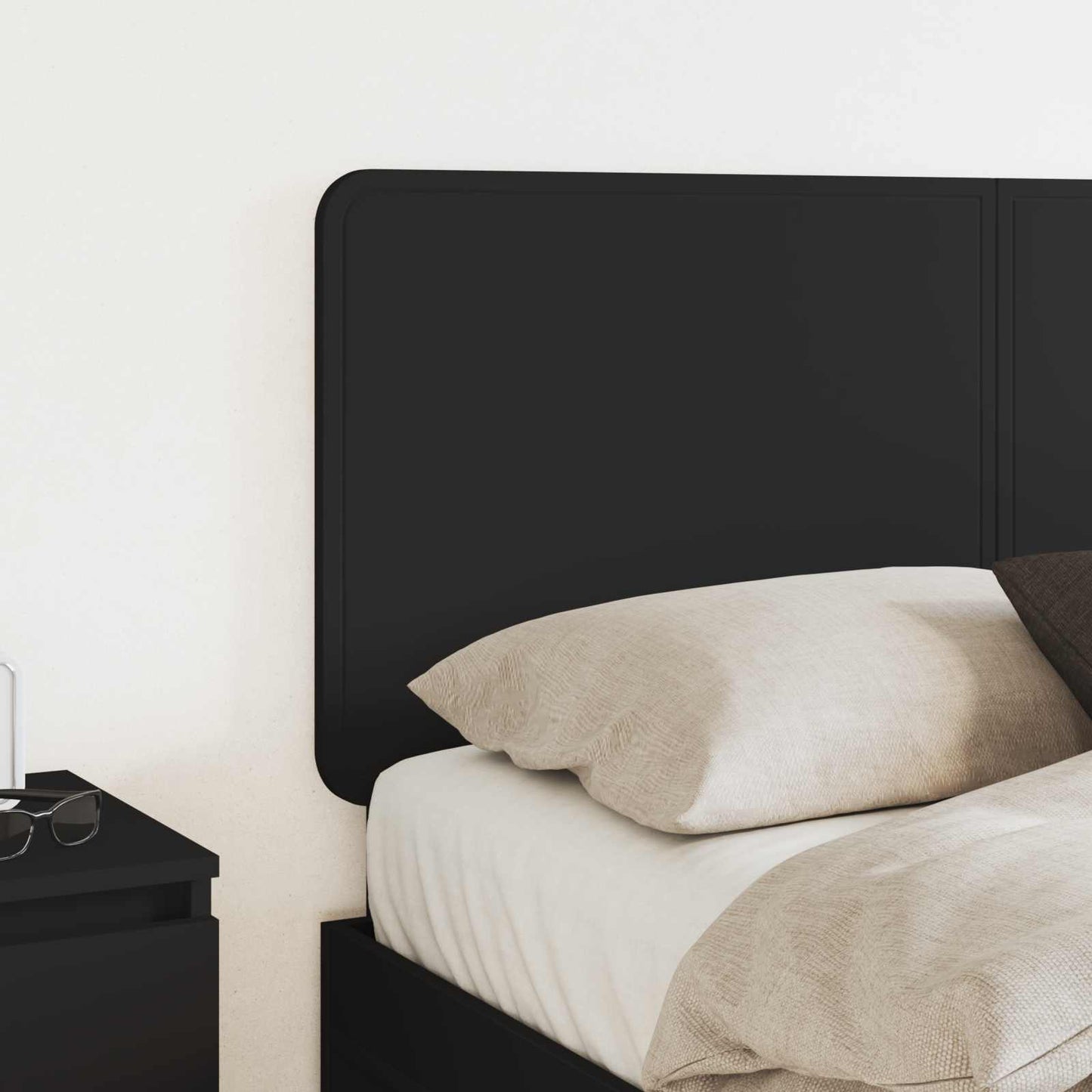vidaXL Kopfteil Schwarz Eichen-Optik 120 cm Holzwerkstoff