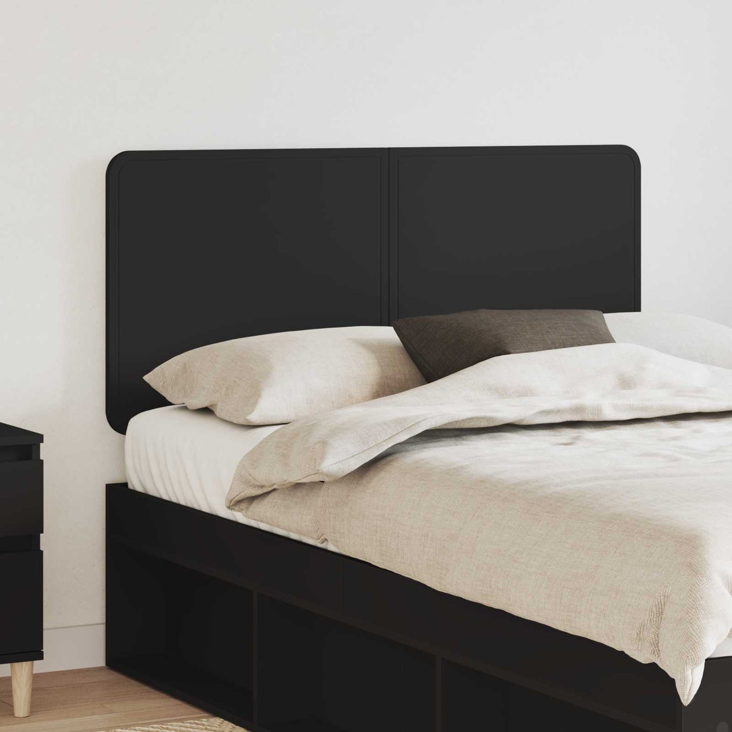 vidaXL Kopfteil Schwarz Eichen-Optik 120 cm Holzwerkstoff