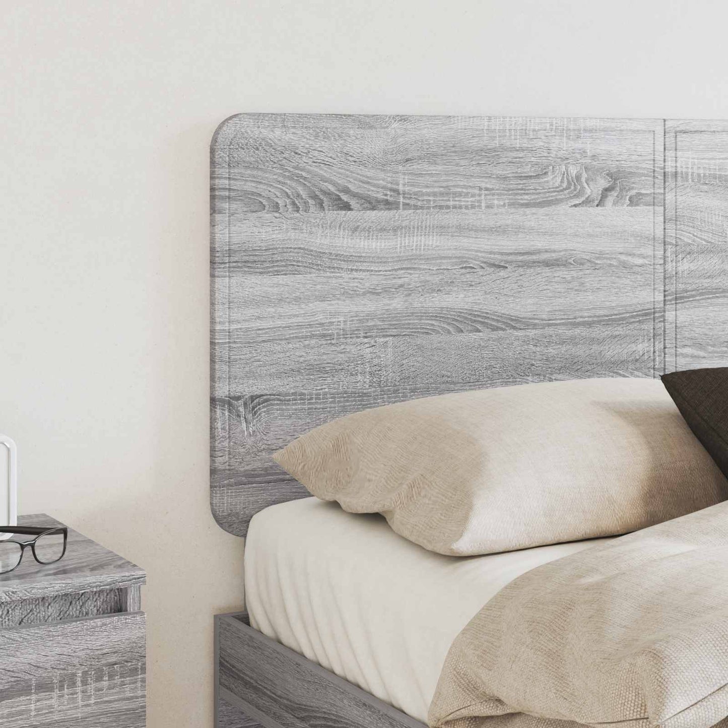 vidaXL Kopfteil Graues Sonoma 120 cm Holzwerkstoff