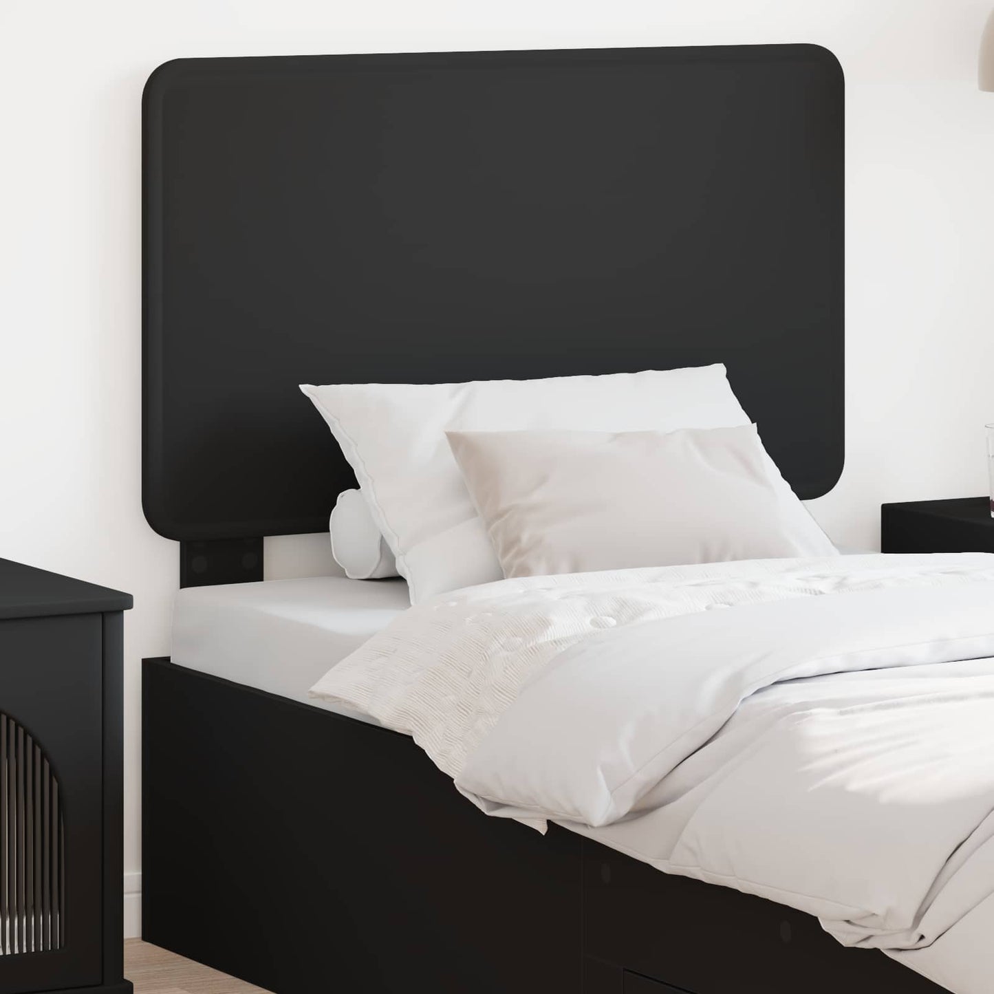 vidaXL Kopfteil Schwarz Eichen-Optik 100 cm Holzwerkstoff