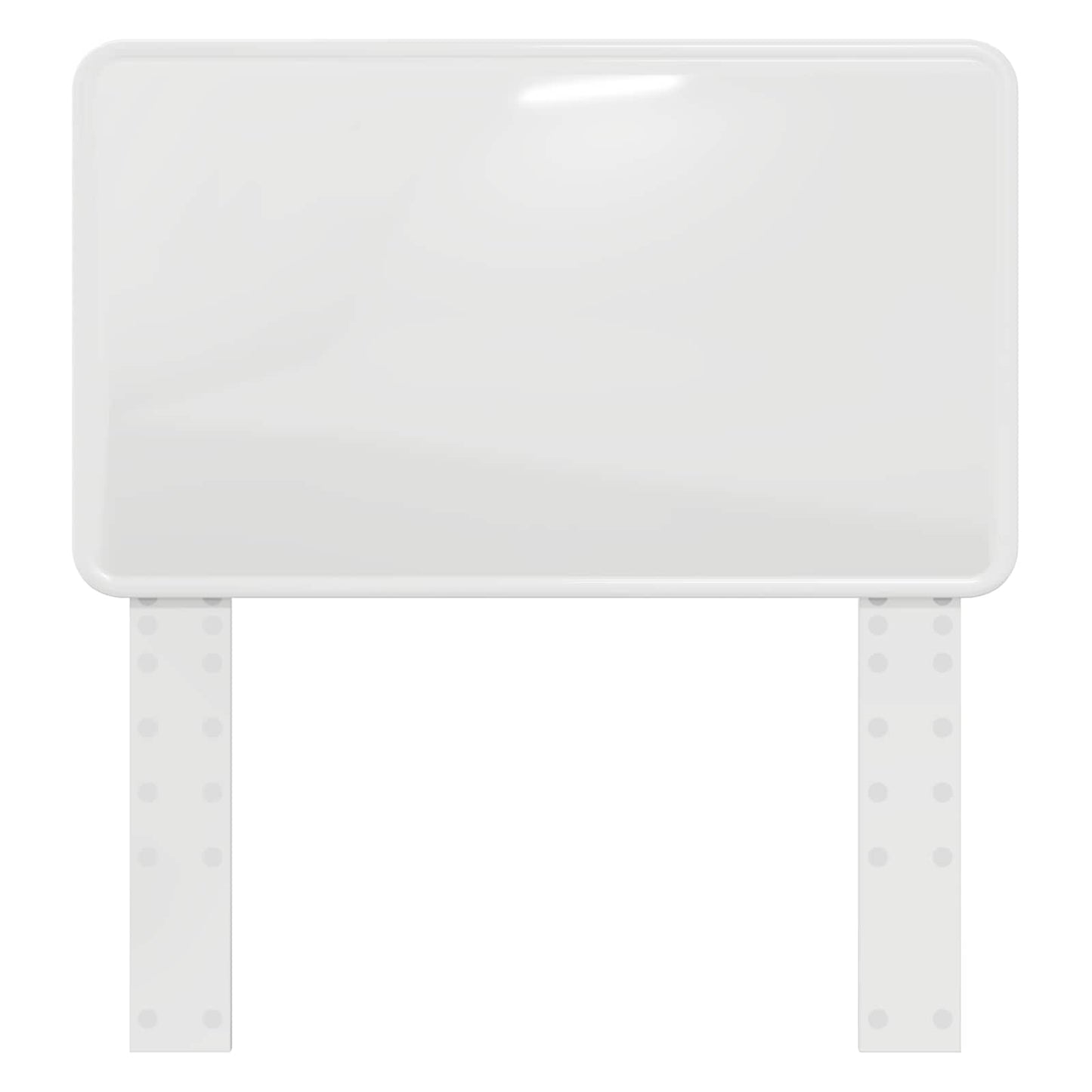 Kopfteil Glänzend Weiß 100 cm Holzwerkstoff