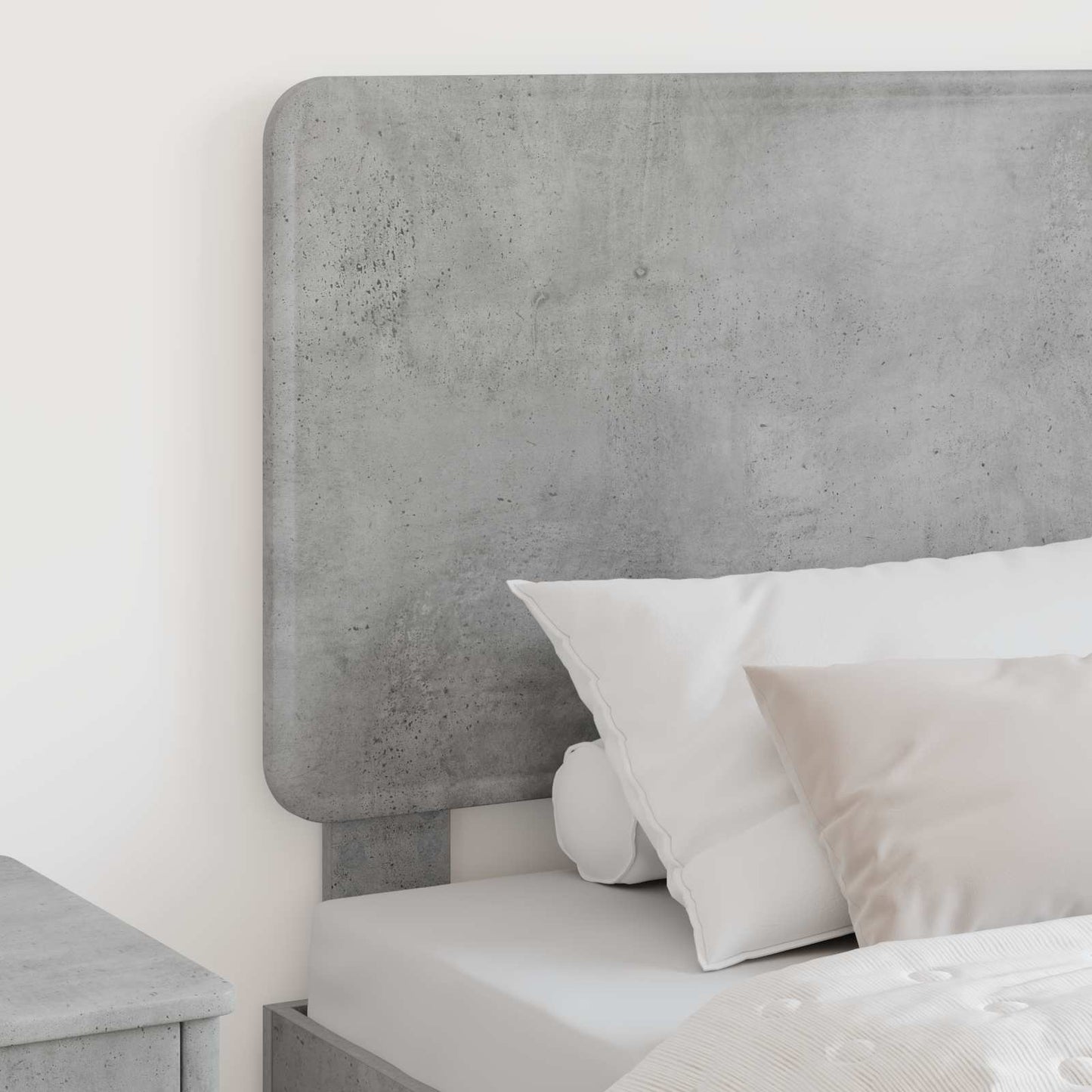 vidaXL Kopfteil Beton Grau 90 cm Holzwerkstoff