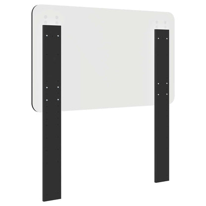 Kopfteil Schwarz Eichen-Optik 80 cm Holzwerkstoff