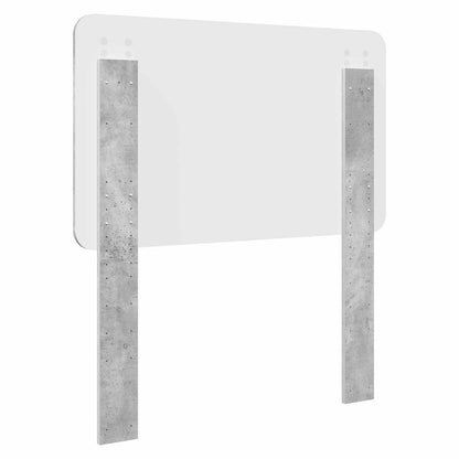 Kopfteil Beton Grau 80 cm Holzwerkstoff