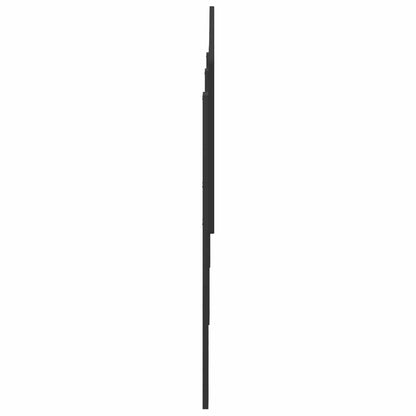 Kopfteil Schwarz Eichen-Optik 200 cm Holzwerkstoff