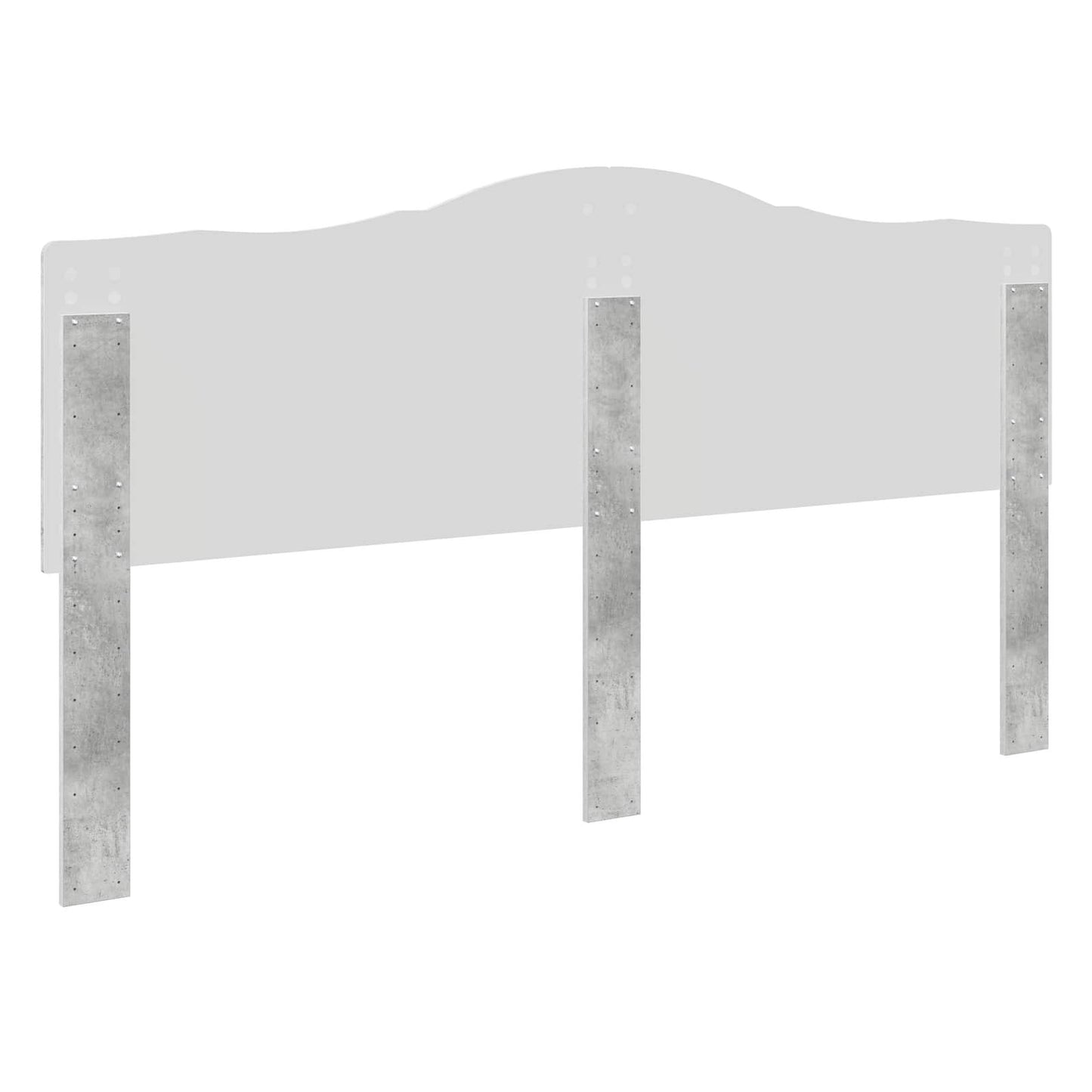 vidaXL Kopfteil Beton Grau 200 cm Holzwerkstoff