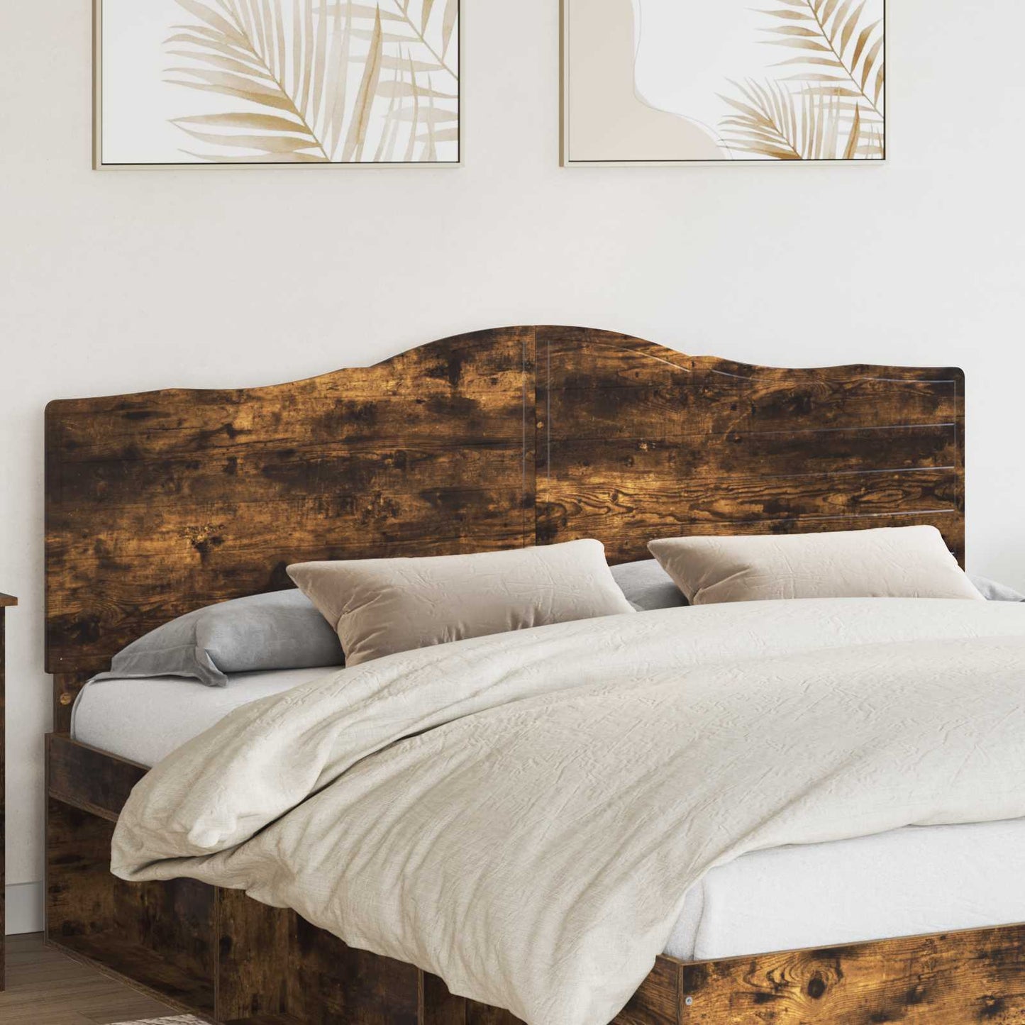 vidaXL Kopfteil Geräucherte Eiche 200 cm Holzwerkstoff