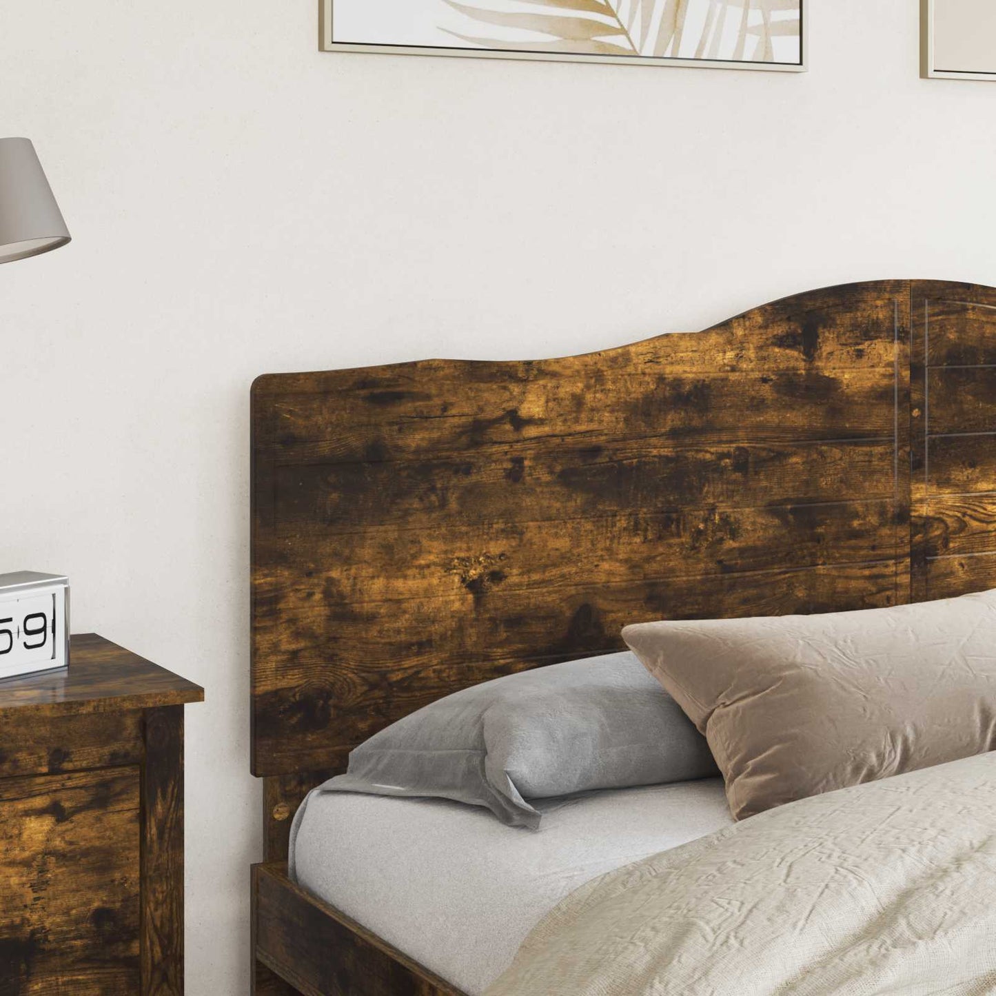vidaXL Kopfteil Geräucherte Eiche 180 cm Holzwerkstoff