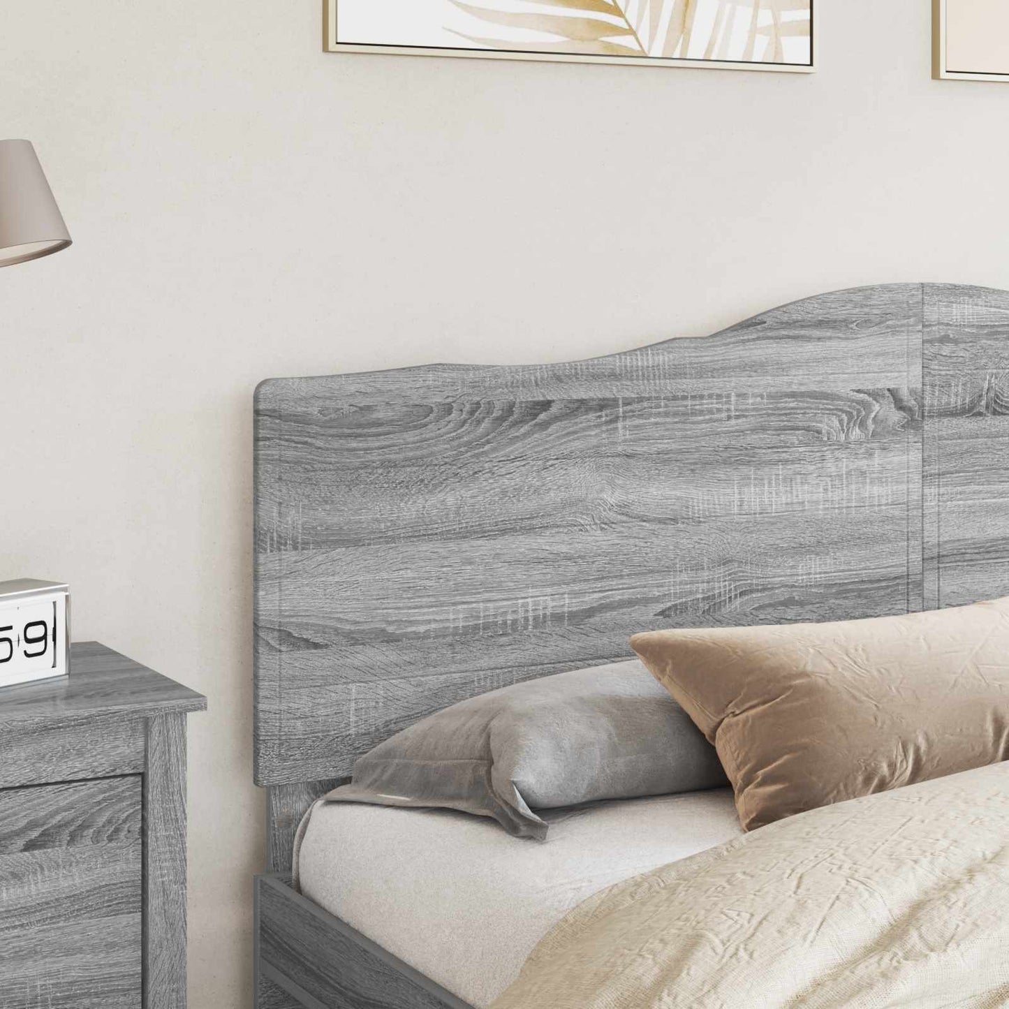 vidaXL Kopfteil Graues Sonoma 180 cm Holzwerkstoff