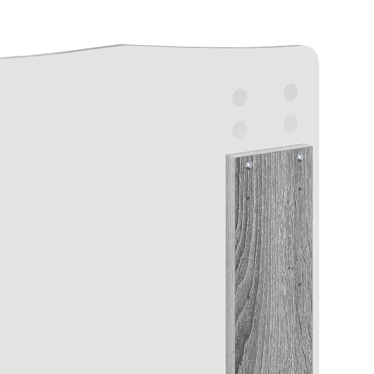 Kopfteil Graues Sonoma 160 cm Holzwerkstoff