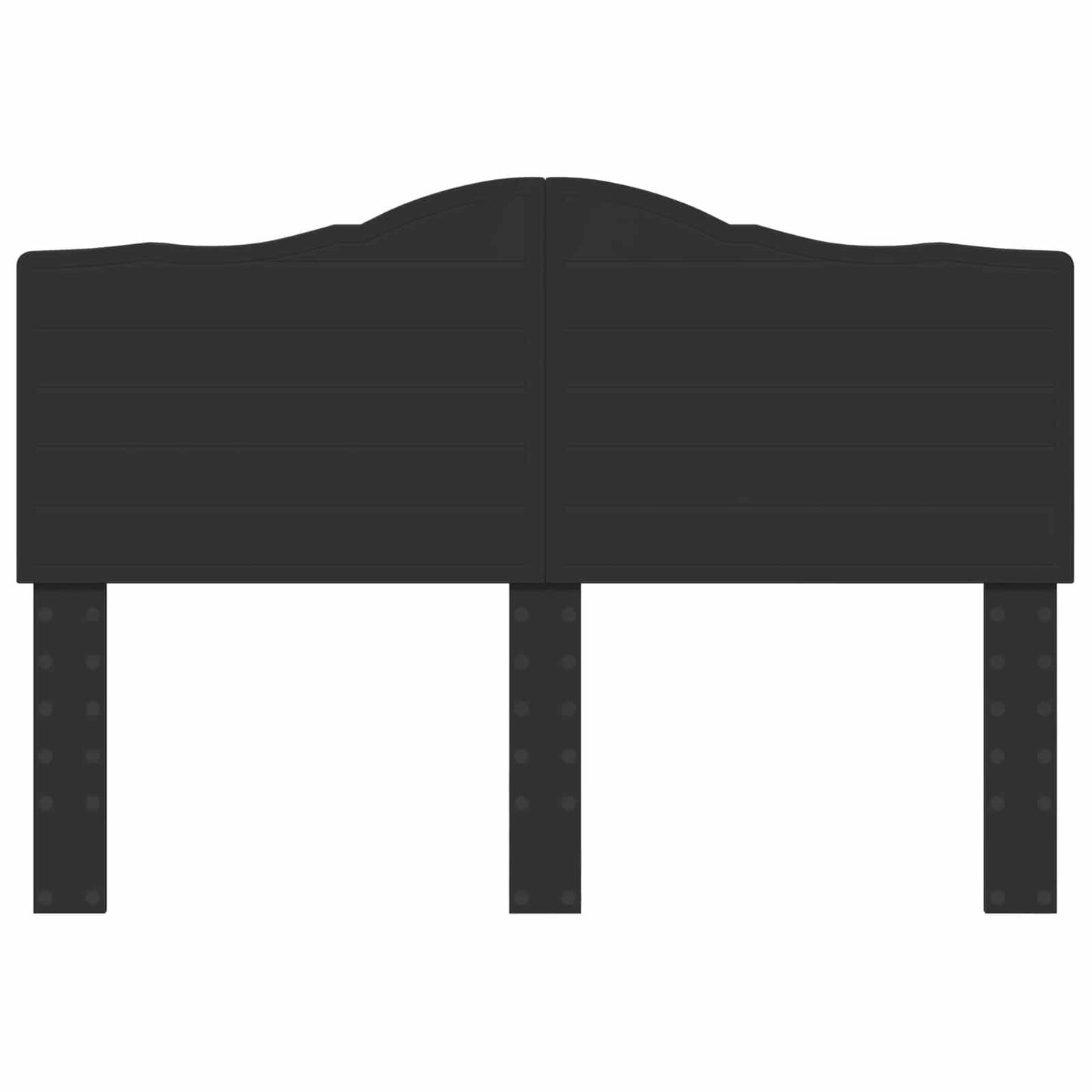 Kopfteil Schwarz Eichen-Optik 150 cm Holzwerkstoff