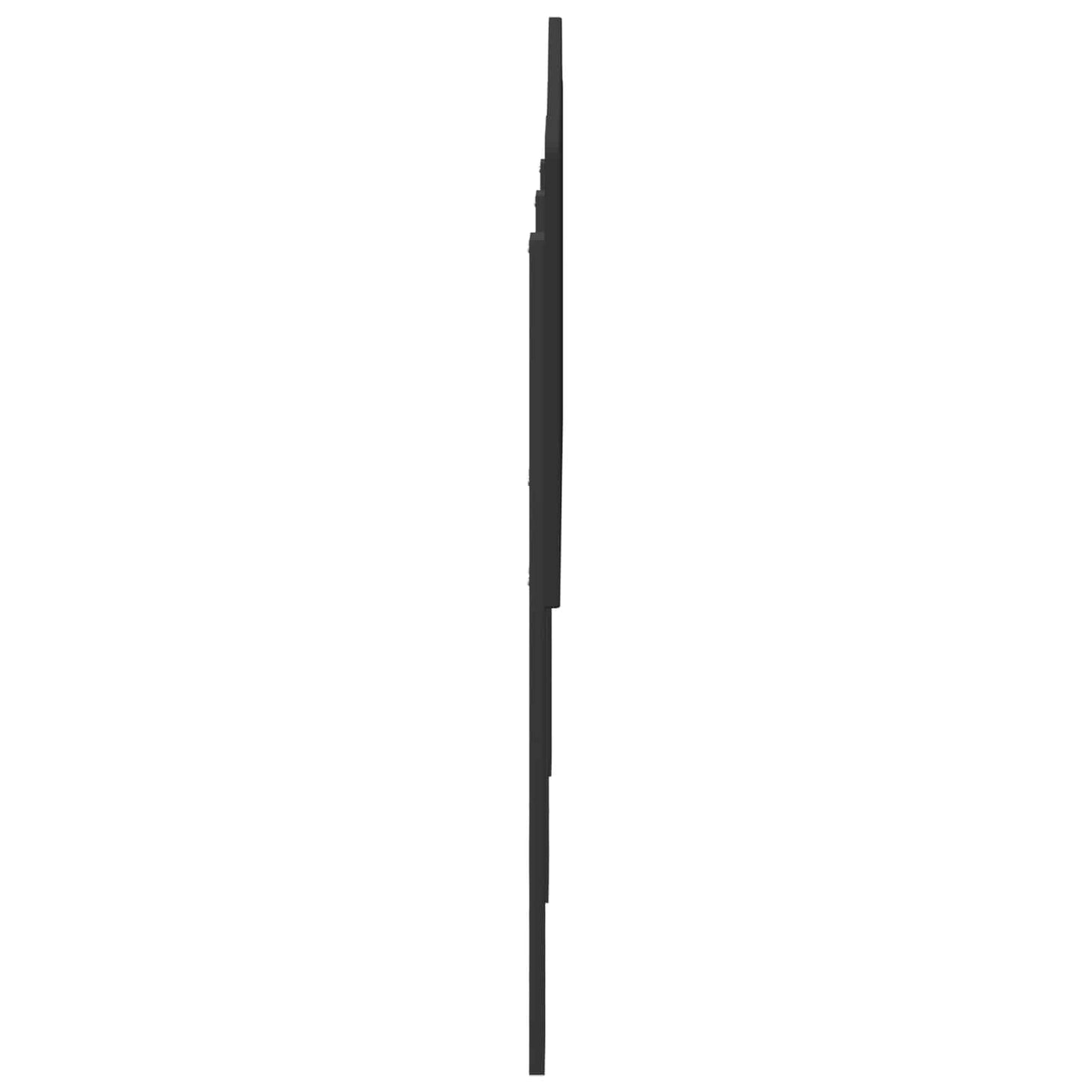 Kopfteil Schwarz Eichen-Optik 150 cm Holzwerkstoff