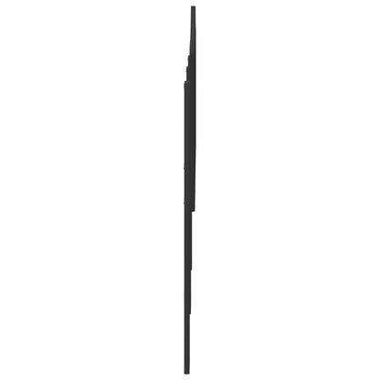 Kopfteil Schwarz Eichen-Optik 150 cm Holzwerkstoff
