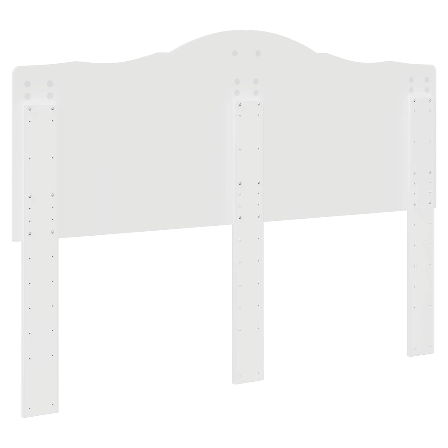 vidaXL Kopfteil Glänzend Weiß 150 cm Holzwerkstoff