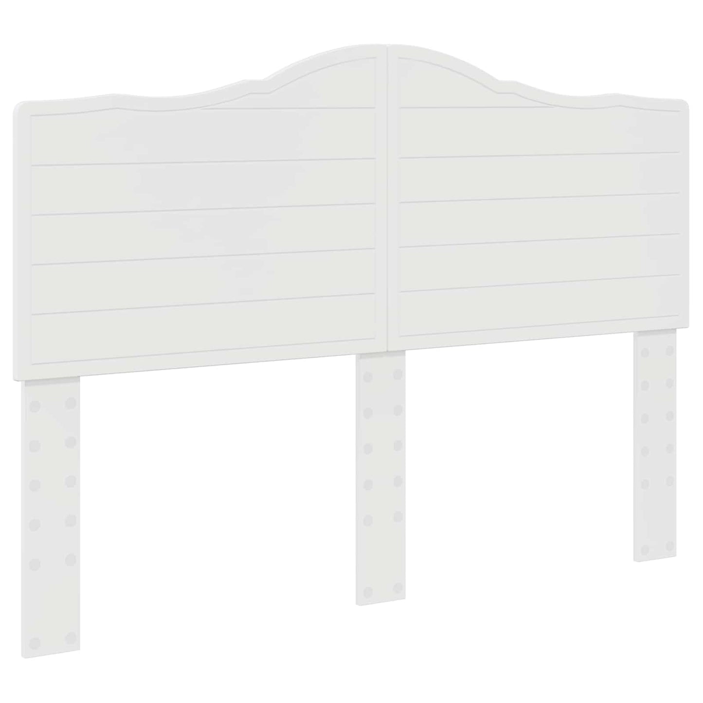 Kopfteil Glänzend Weiß 140 cm Holzwerkstoff