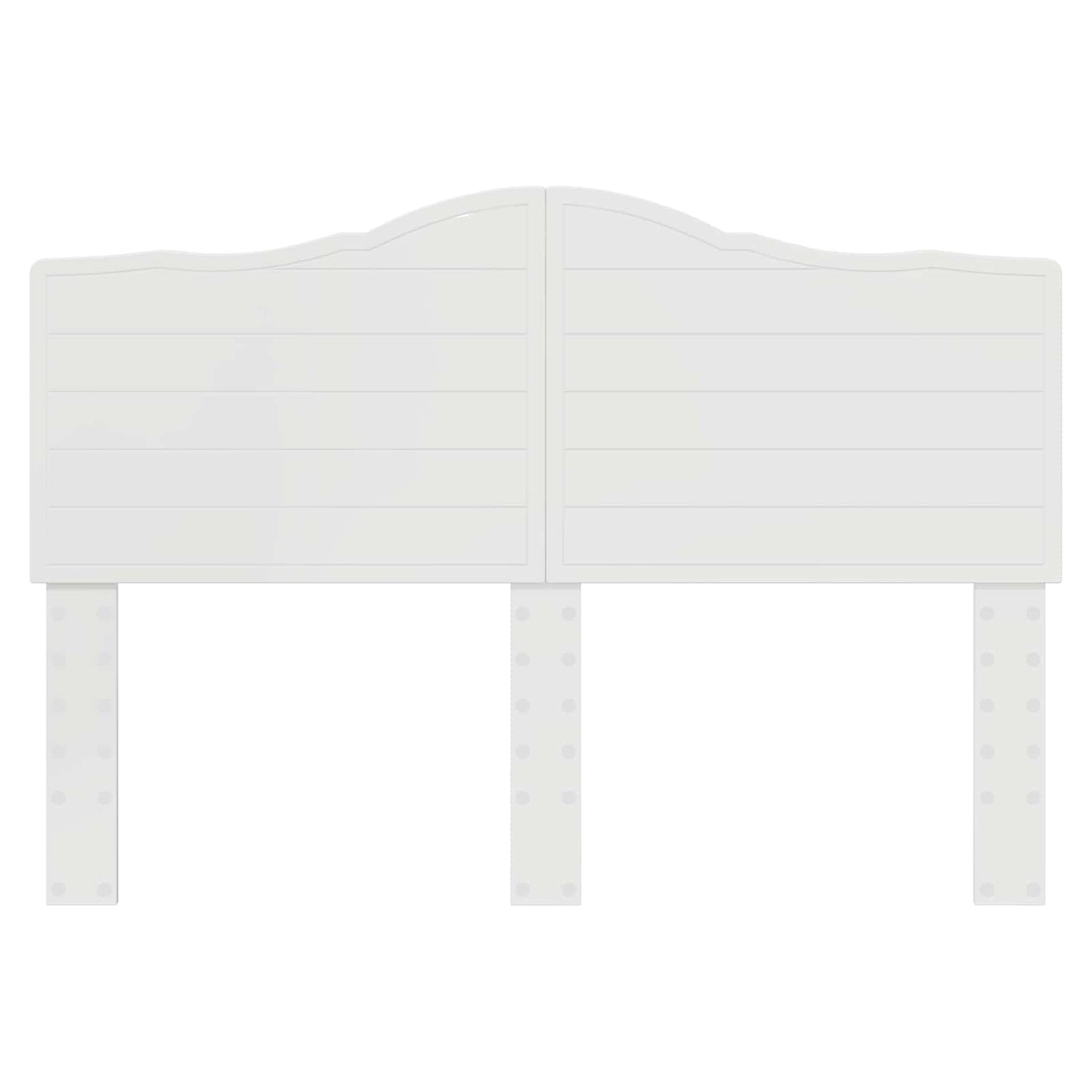 Kopfteil Glänzend Weiß 140 cm Holzwerkstoff