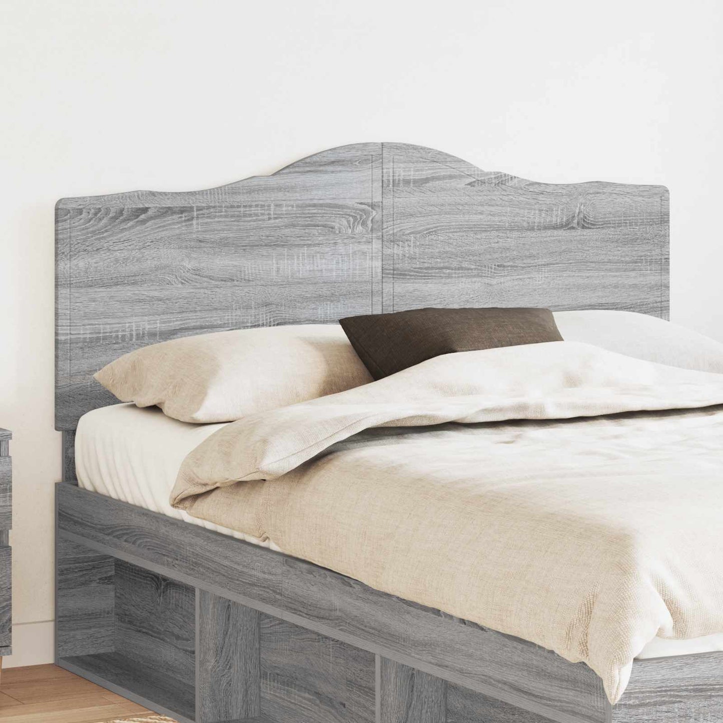 vidaXL Kopfteil Graues Sonoma 140 cm Holzwerkstoff