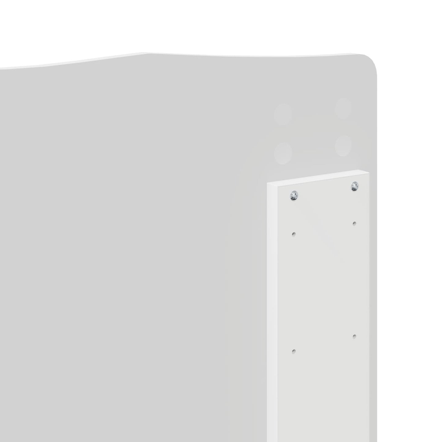 Kopfteil Weiß 135 cm Holzwerkstoff