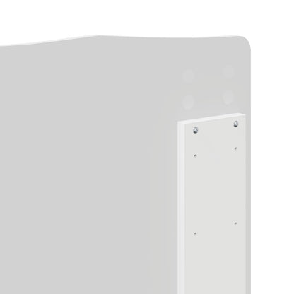 Kopfteil Weiß 135 cm Holzwerkstoff