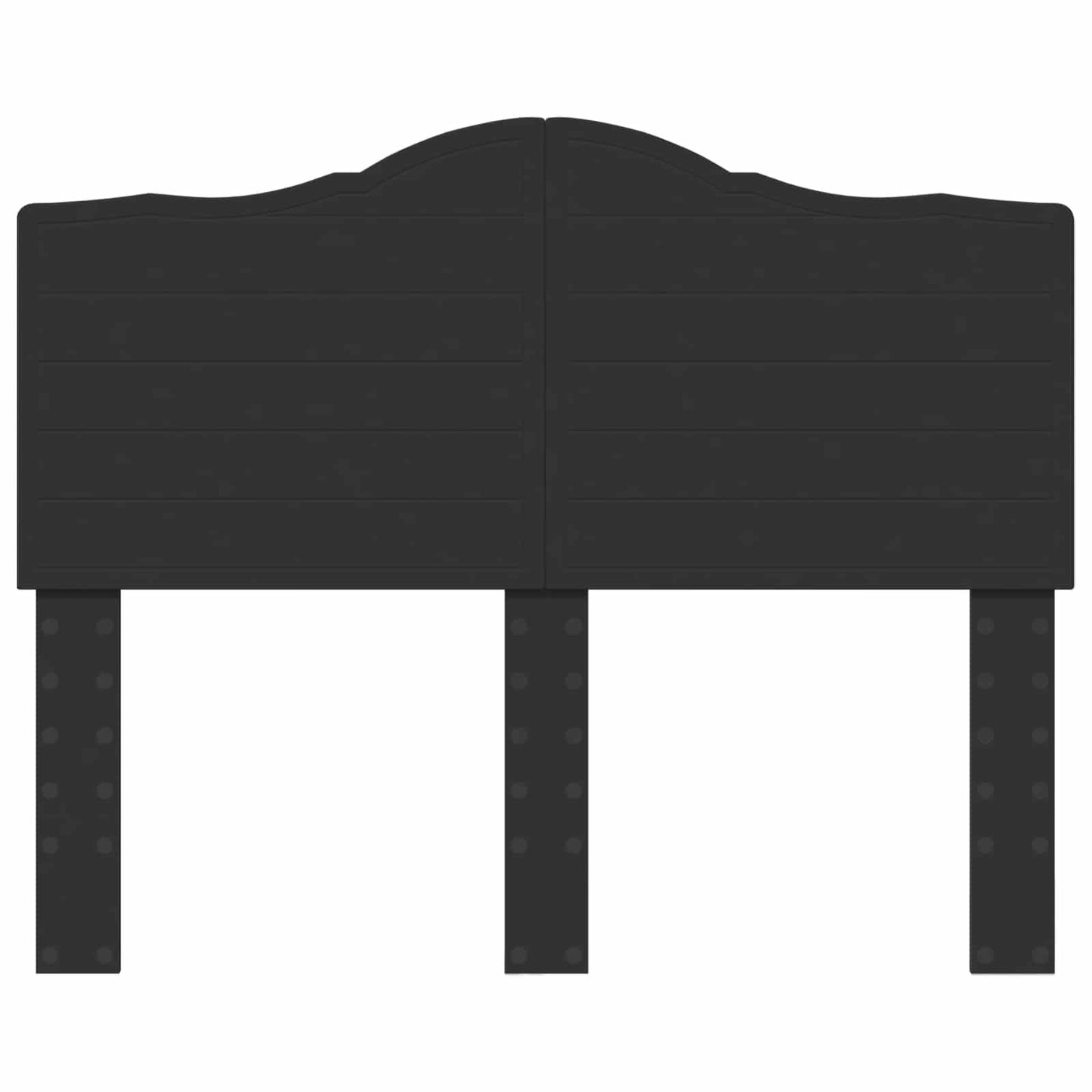 Kopfteil Schwarz Eichen-Optik 135 cm Holzwerkstoff