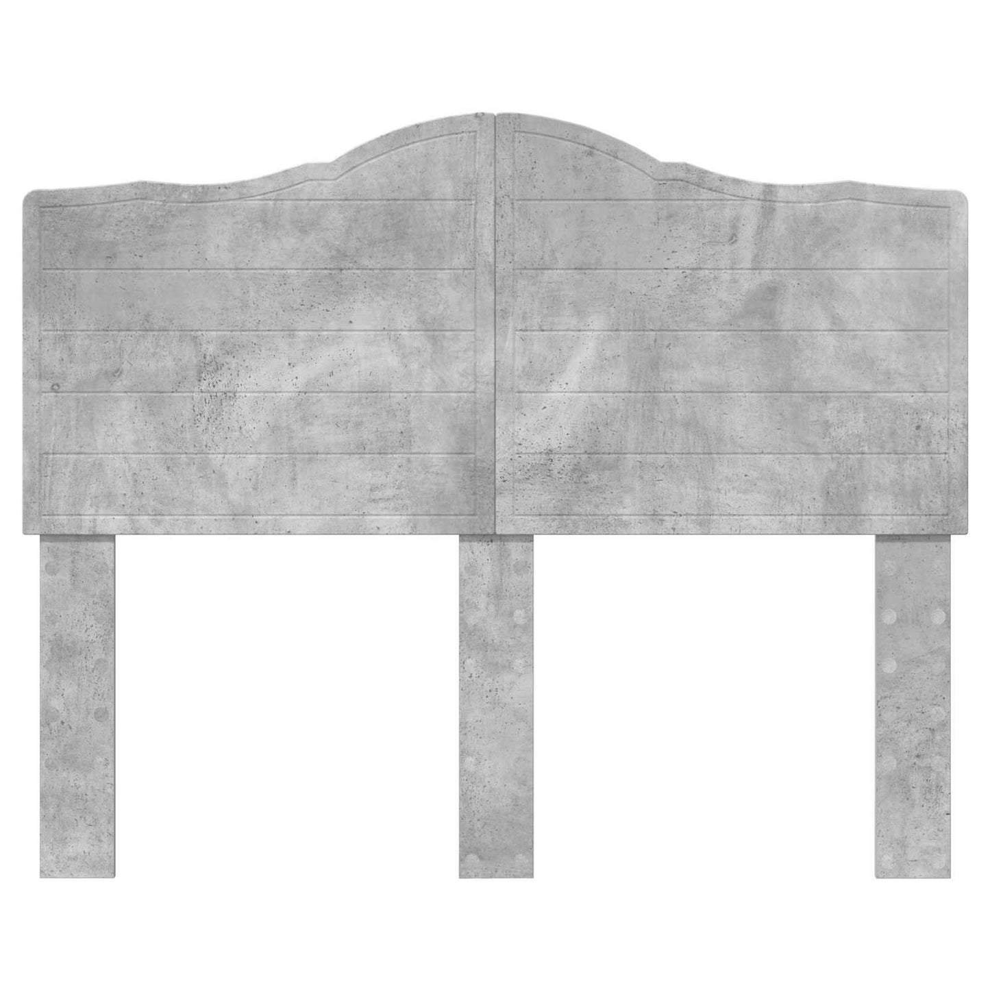 Kopfteil Beton Grau 135 cm Holzwerkstoff