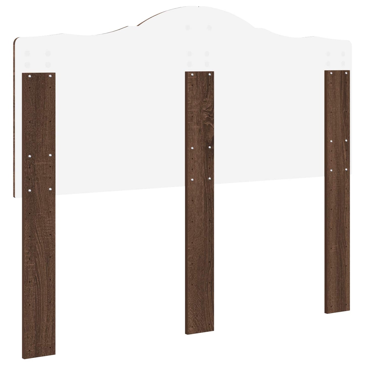 Kopfteil Braun Eichen-Optik 135 cm Holzwerkstoff