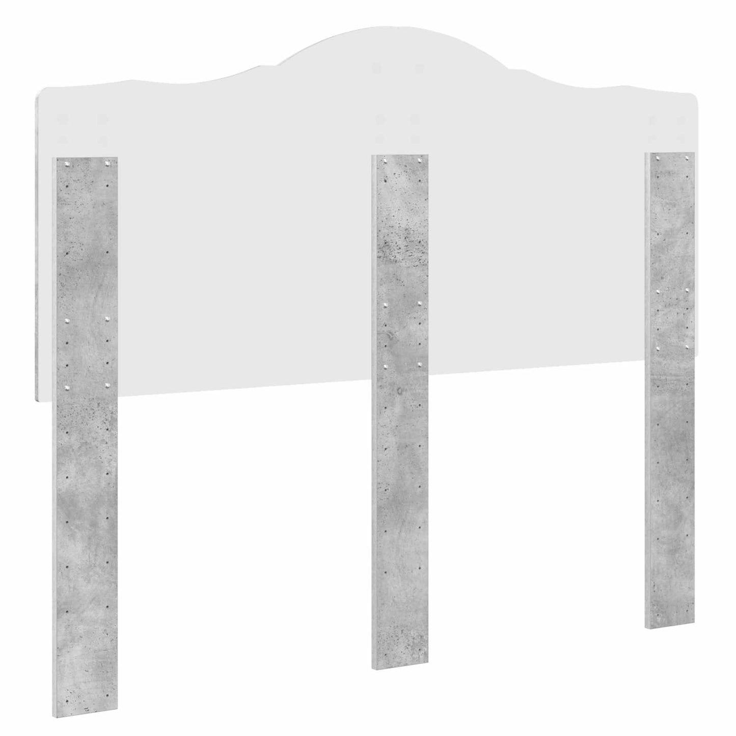 Kopfteil Beton Grau 120 cm Holzwerkstoff