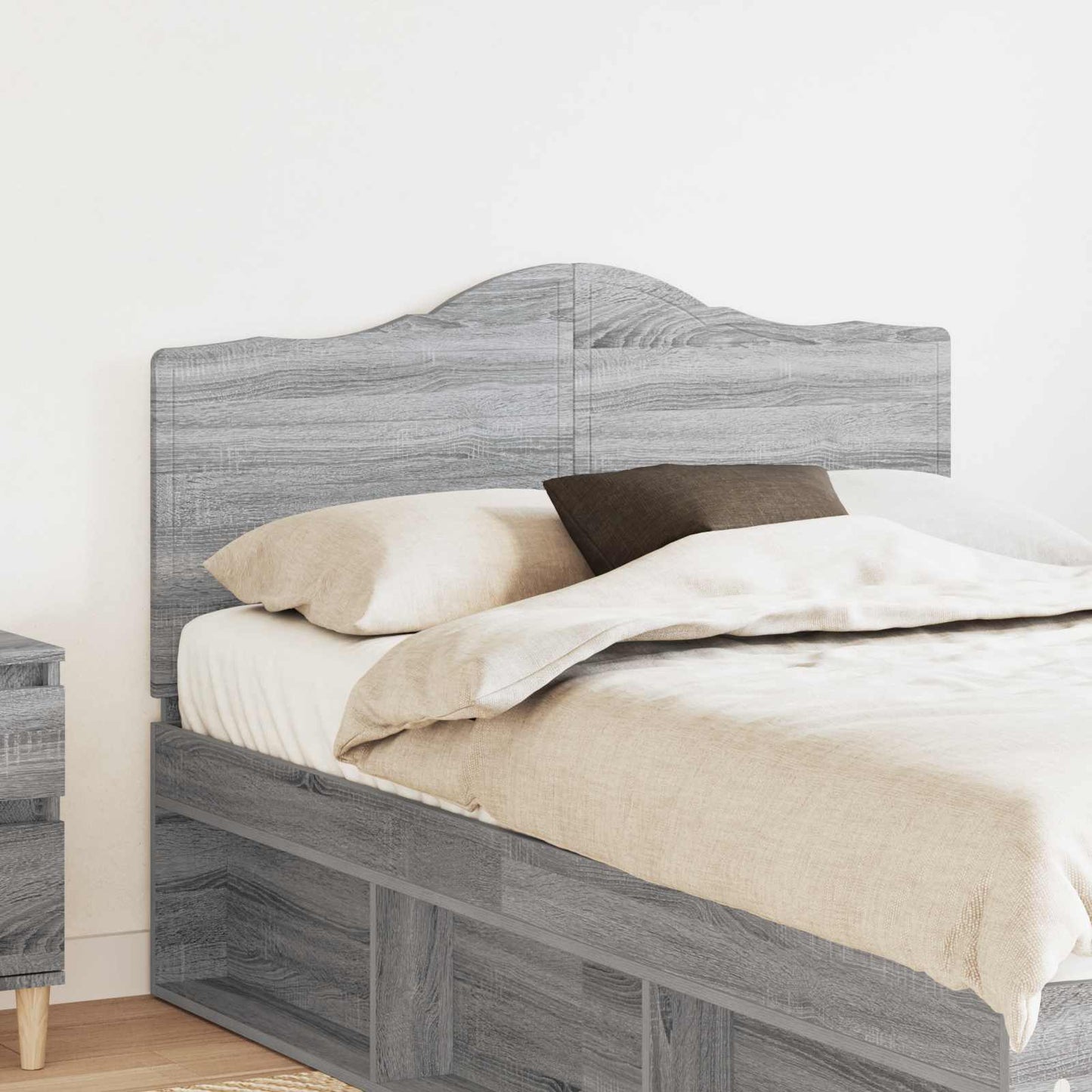 vidaXL Kopfteil Graues Sonoma 120 cm Holzwerkstoff
