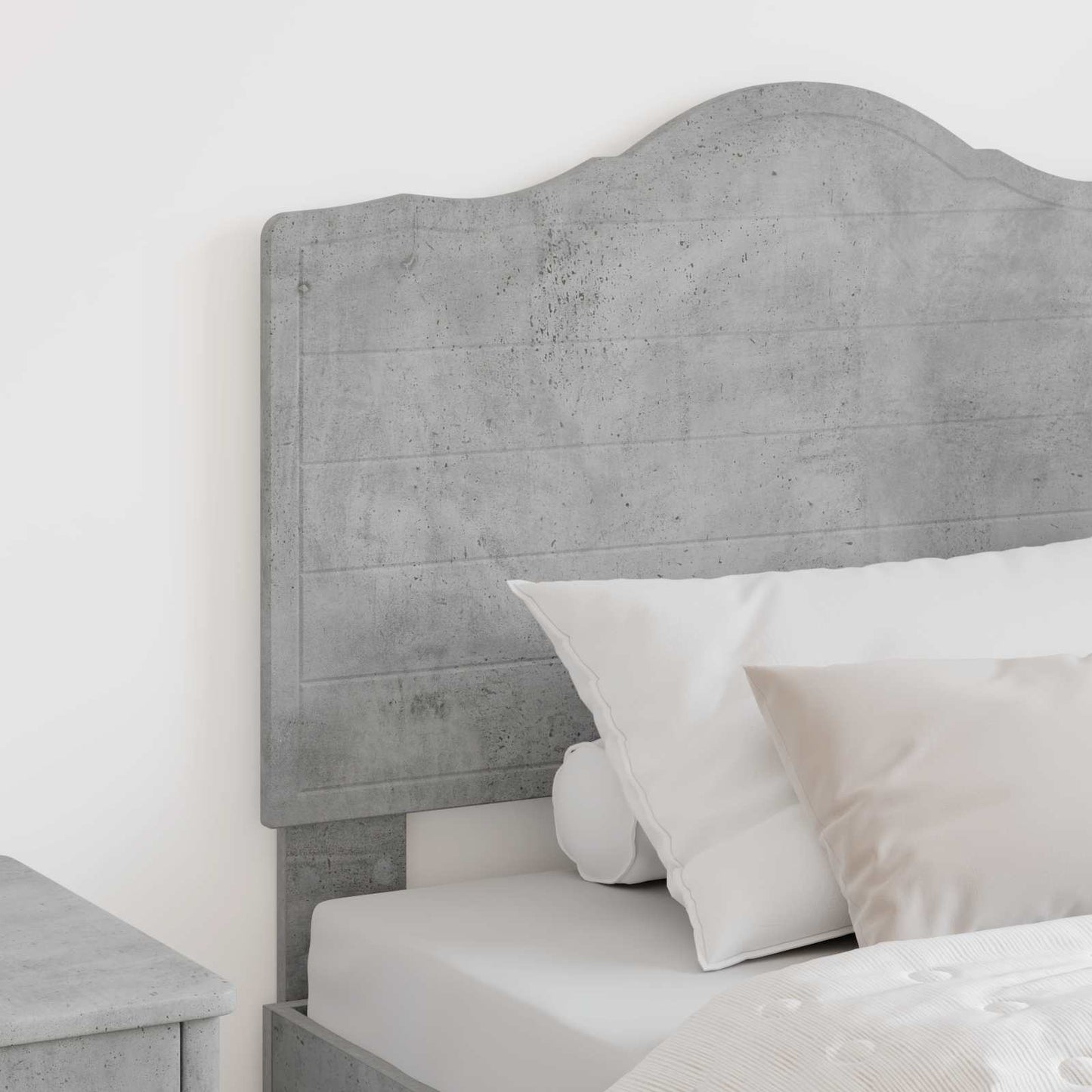vidaXL Tête de lit Gris béton 100 cm Bois d'ingénierie