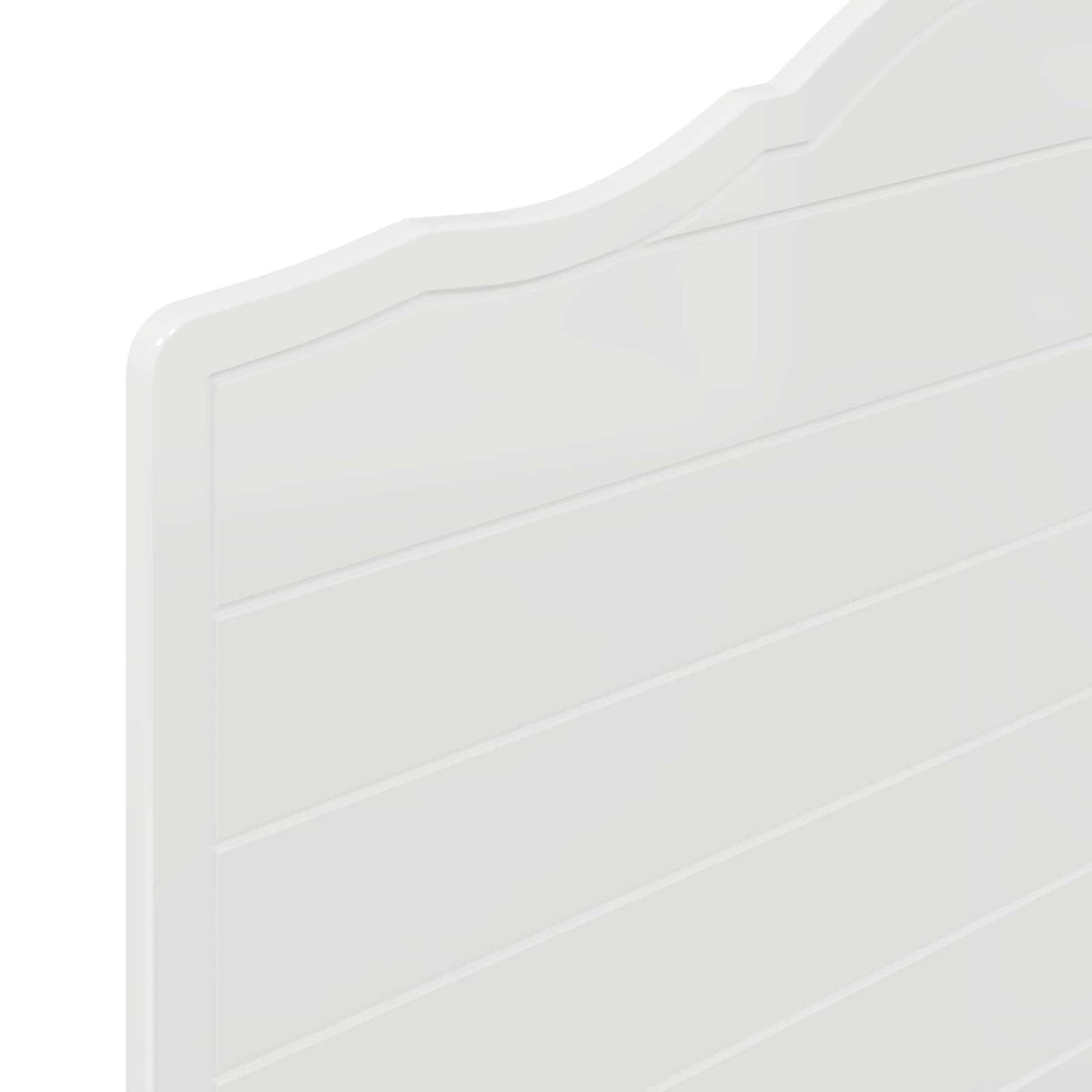 Kopfteil Glänzend Weiß 100 cm Holzwerkstoff