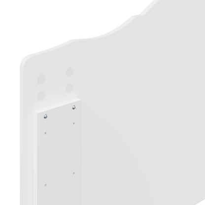 Kopfteil Glänzend Weiß 100 cm Holzwerkstoff