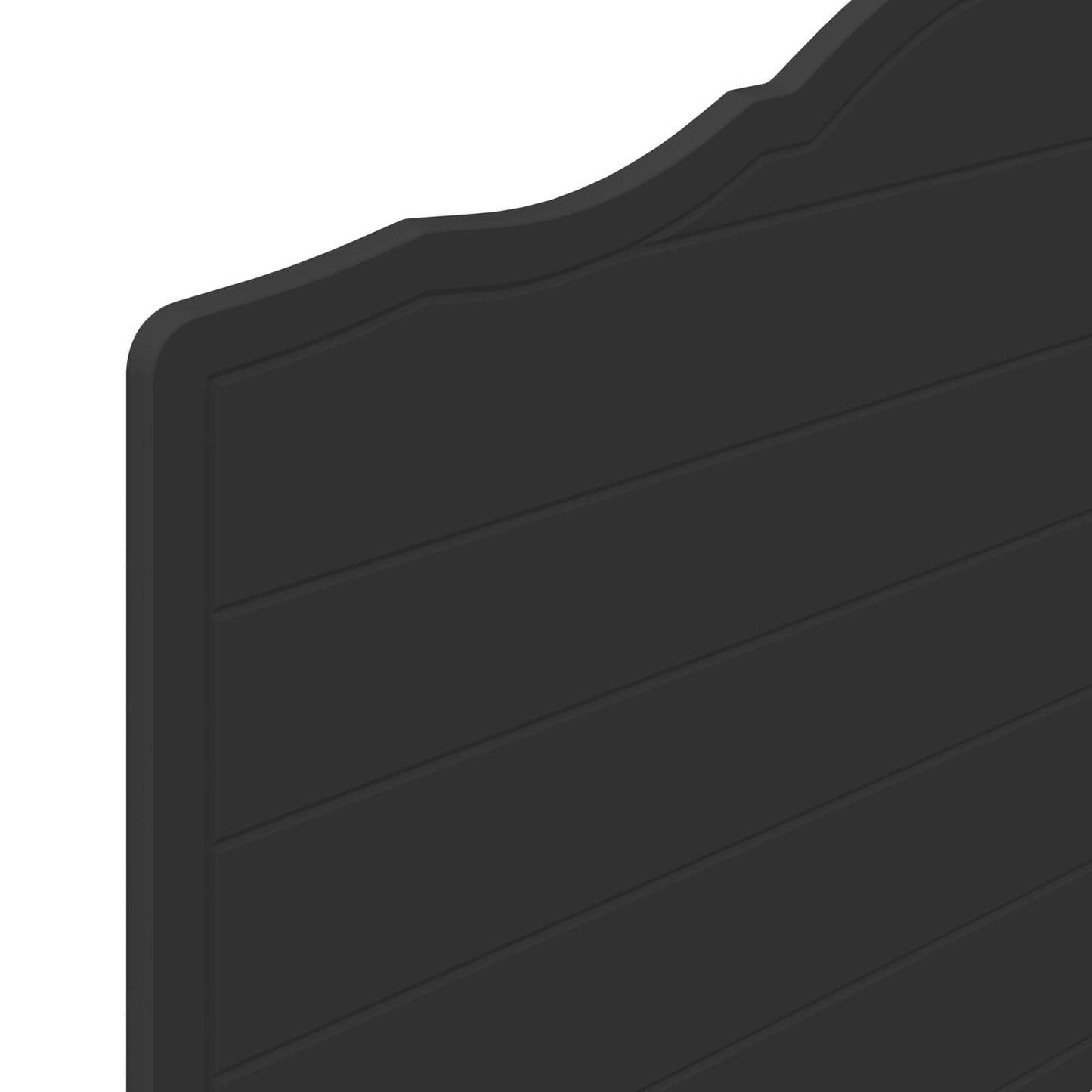 Kopfteil Schwarz Eichen-Optik 90 cm Holzwerkstoff