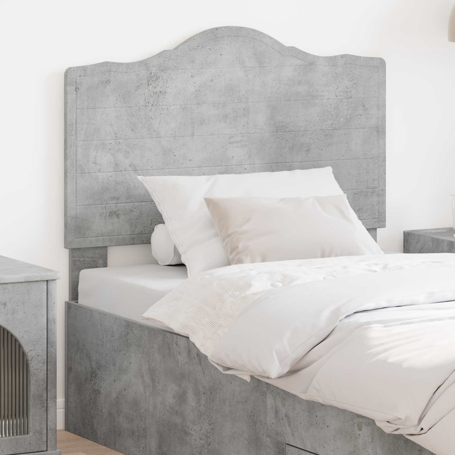 vidaXL Tête de lit gris béton 90 cm bois d'ingénierie