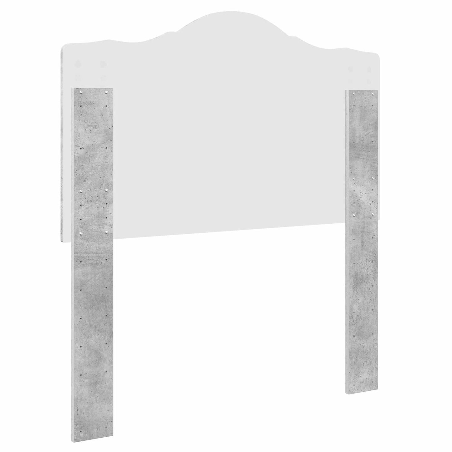 vidaXL Kopfteil Beton Grau 80 cm Holzwerkstoff