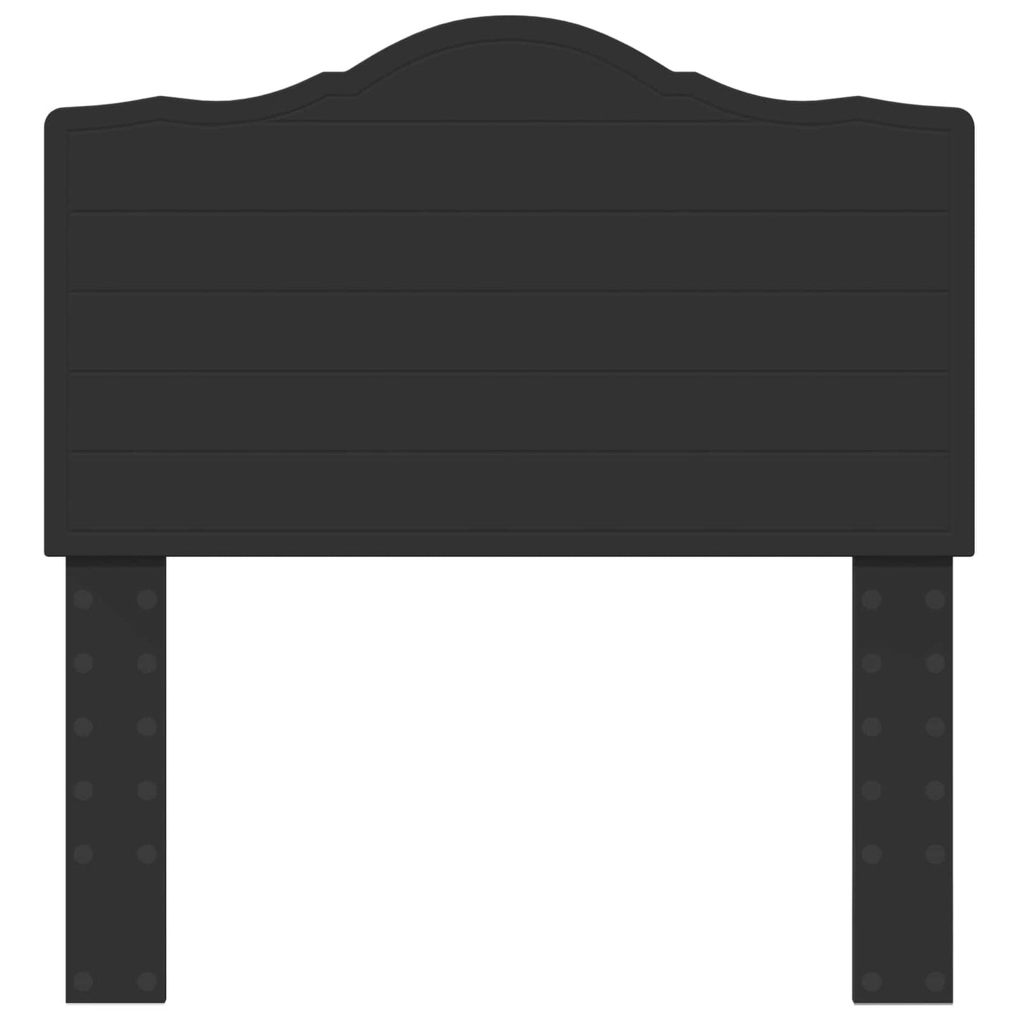 Kopfteil Schwarz Eichen-Optik 75 cm Holzwerkstoff