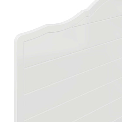 Kopfteil Glänzend Weiß 75 cm Holzwerkstoff