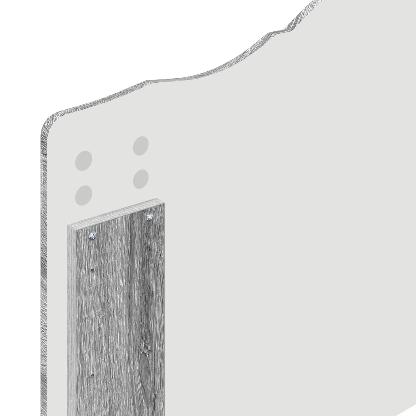 Kopfteil Graues Sonoma 75 cm Holzwerkstoff