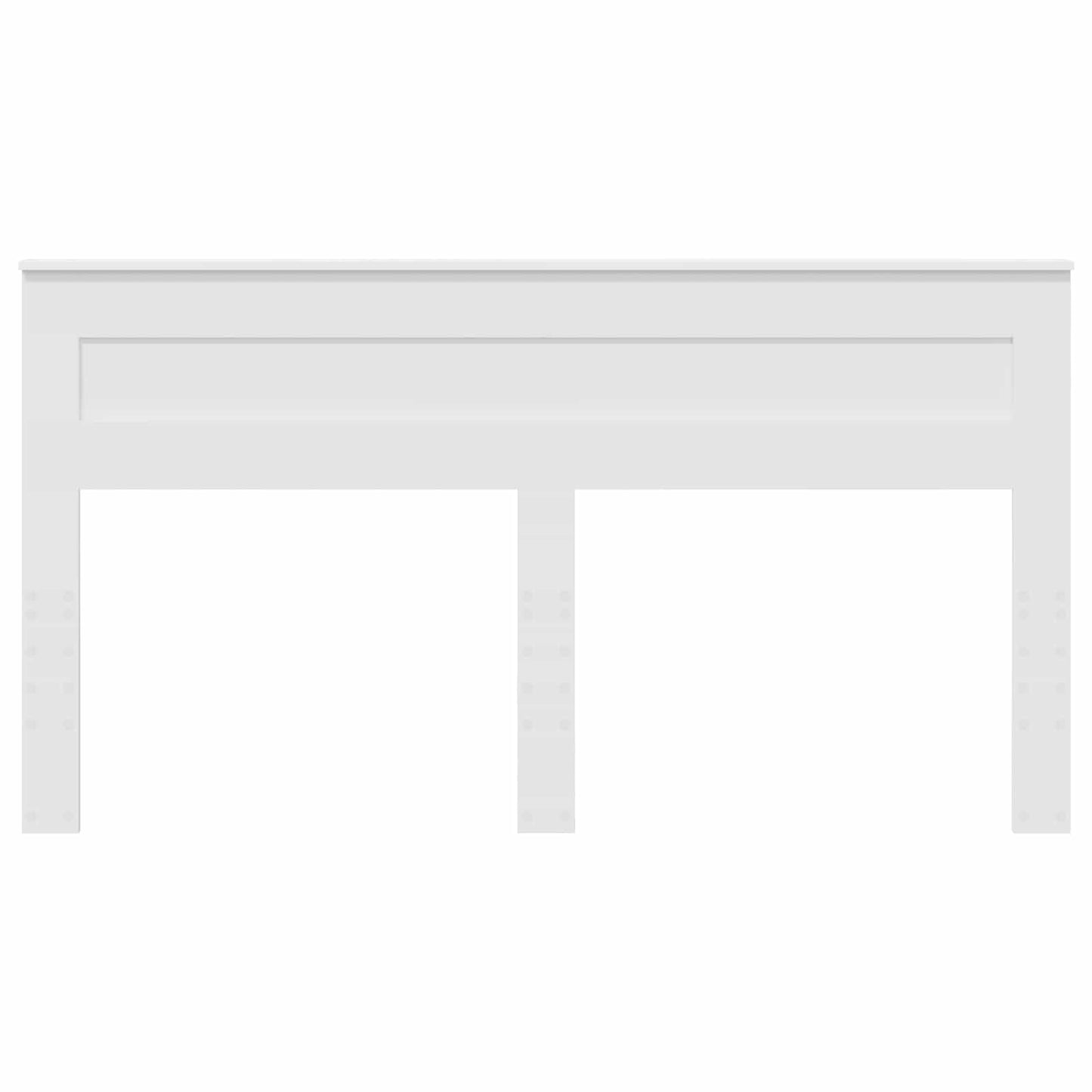 Kopfteil Weiß 200 cm Holzwerkstoff