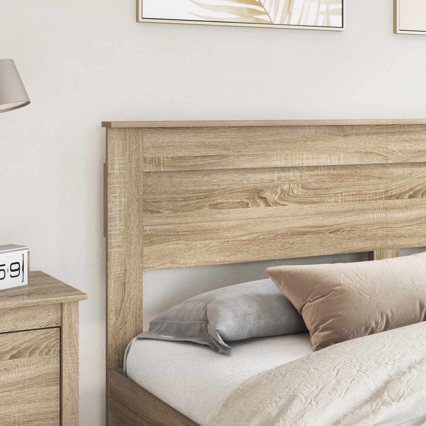 vidaXL Kopfteil Sonoma-Eiche 200 cm Holzwerkstoff
