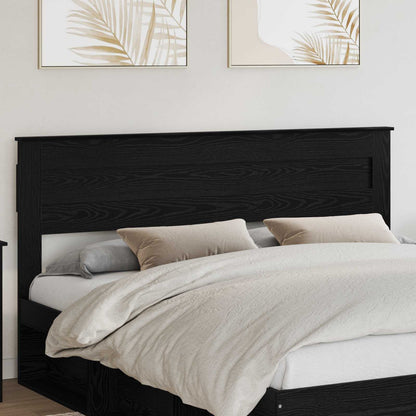 vidaXL Kopfteil Schwarz Eichen-Optik 180 cm Holzwerkstoff
