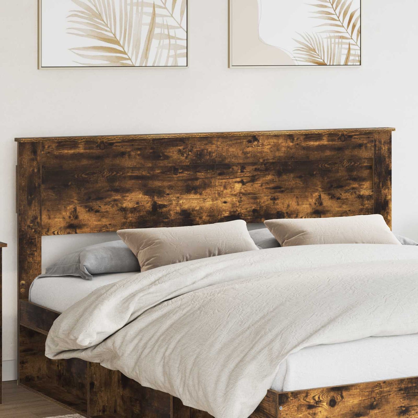 vidaXL Kopfteil Geräucherte Eiche 180 cm Holzwerkstoff