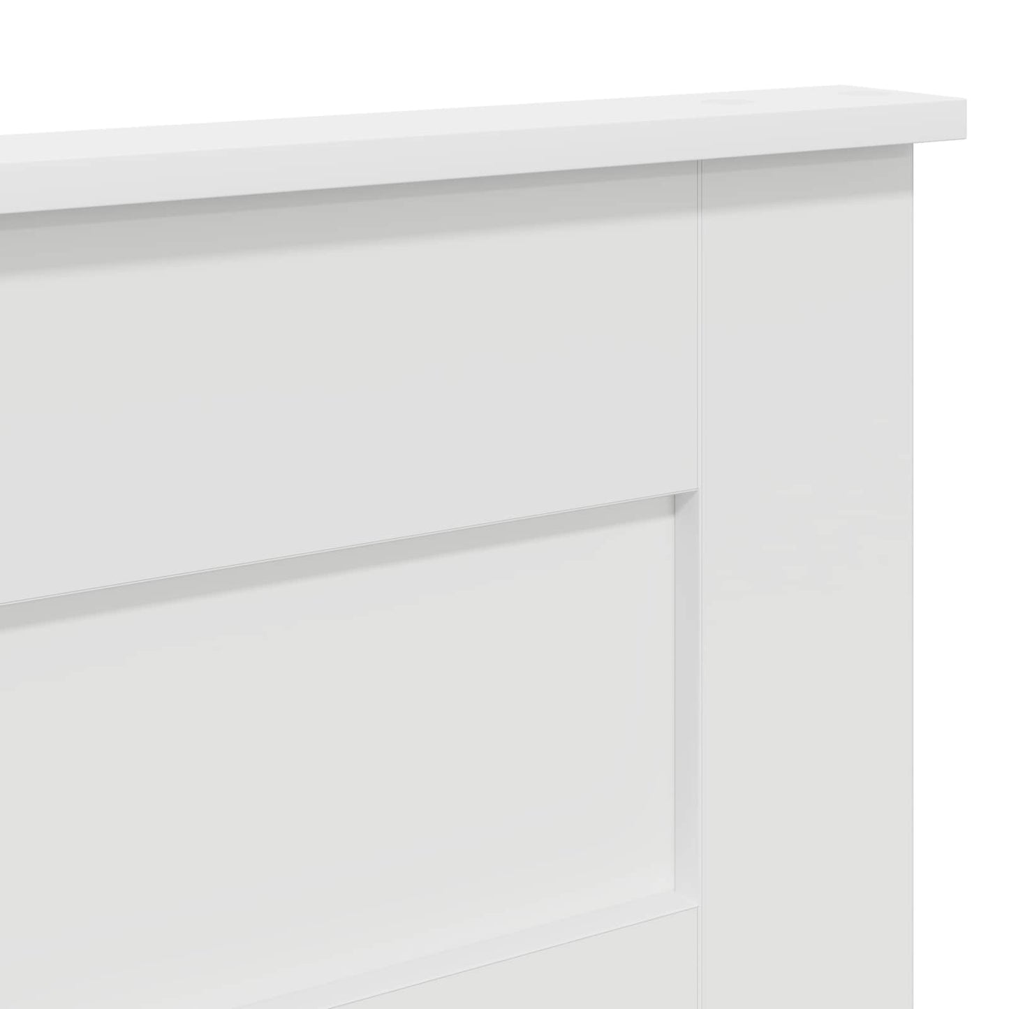 Kopfteil Weiß 150 cm Holzwerkstoff