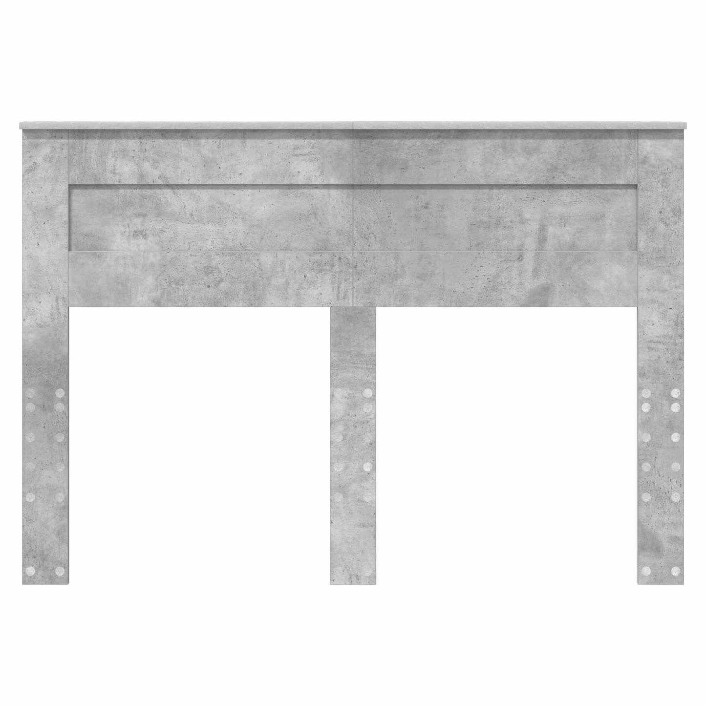 Kopfteil Beton Grau 150 cm Holzwerkstoff