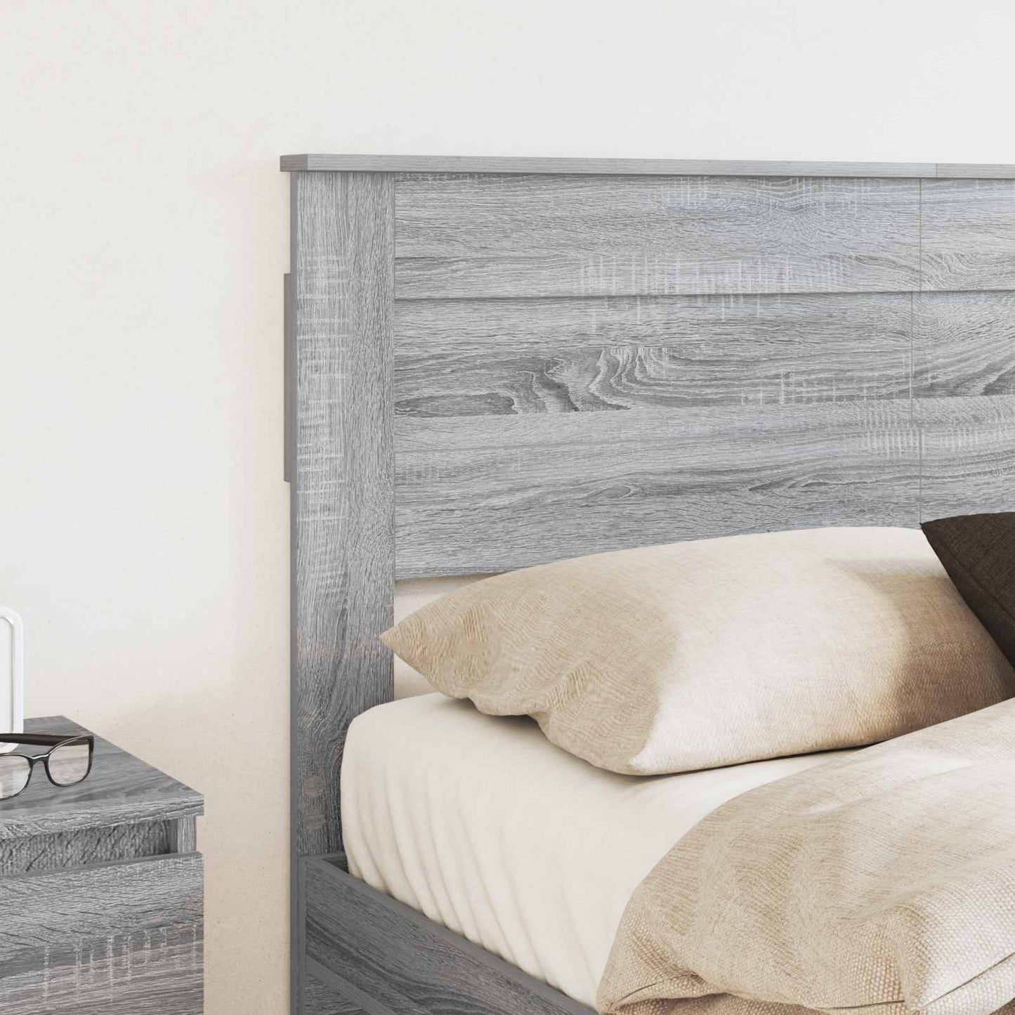 vidaXL Kopfteil Graues Sonoma 140 cm Holzwerkstoff