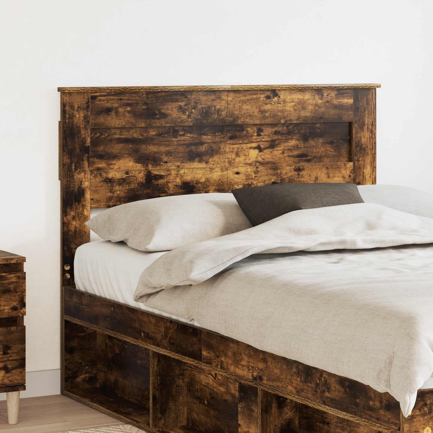 vidaXL Kopfteil Geräucherte Eiche 135 cm Holzwerkstoff