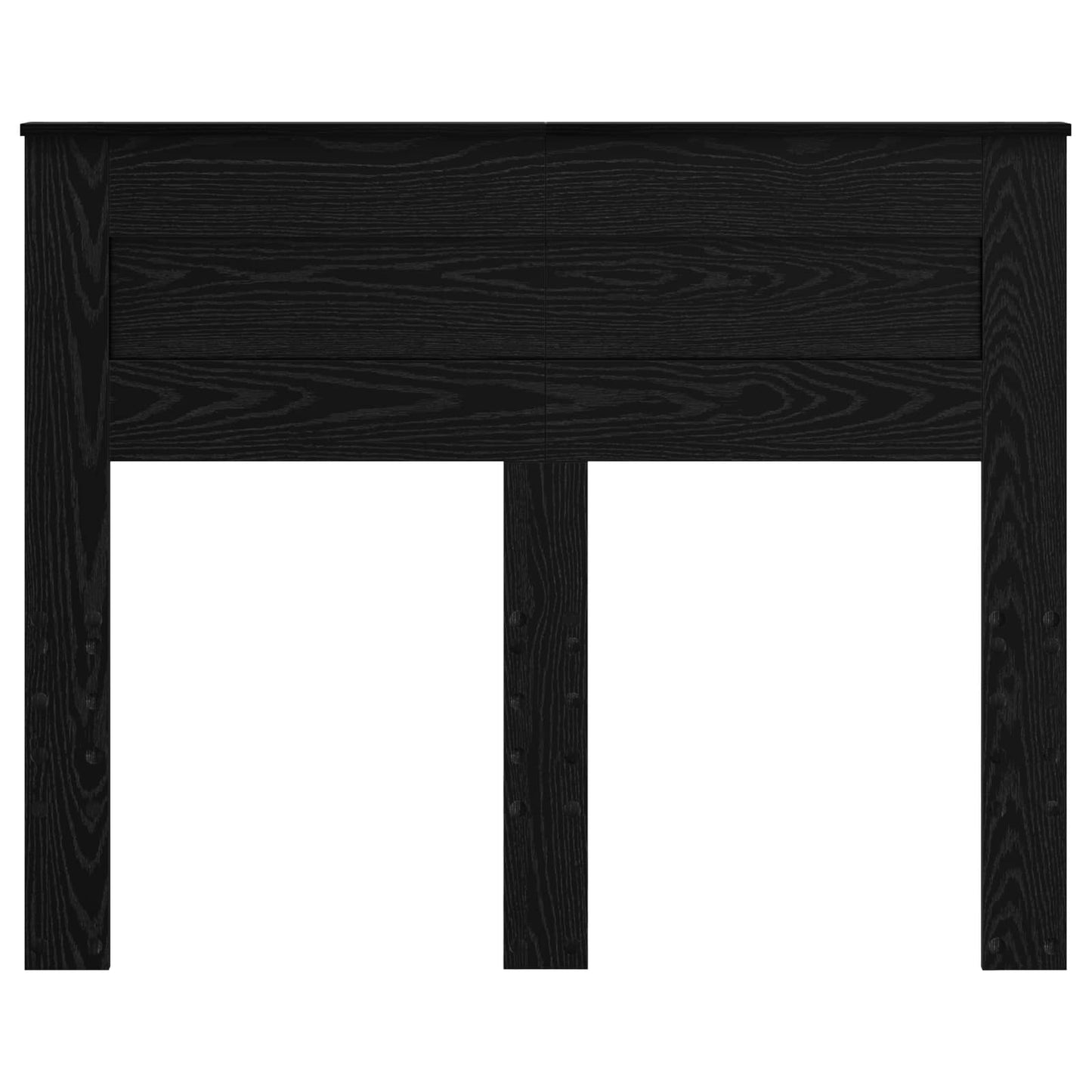 Kopfteil Schwarz Eichen-Optik 120 cm Holzwerkstoff