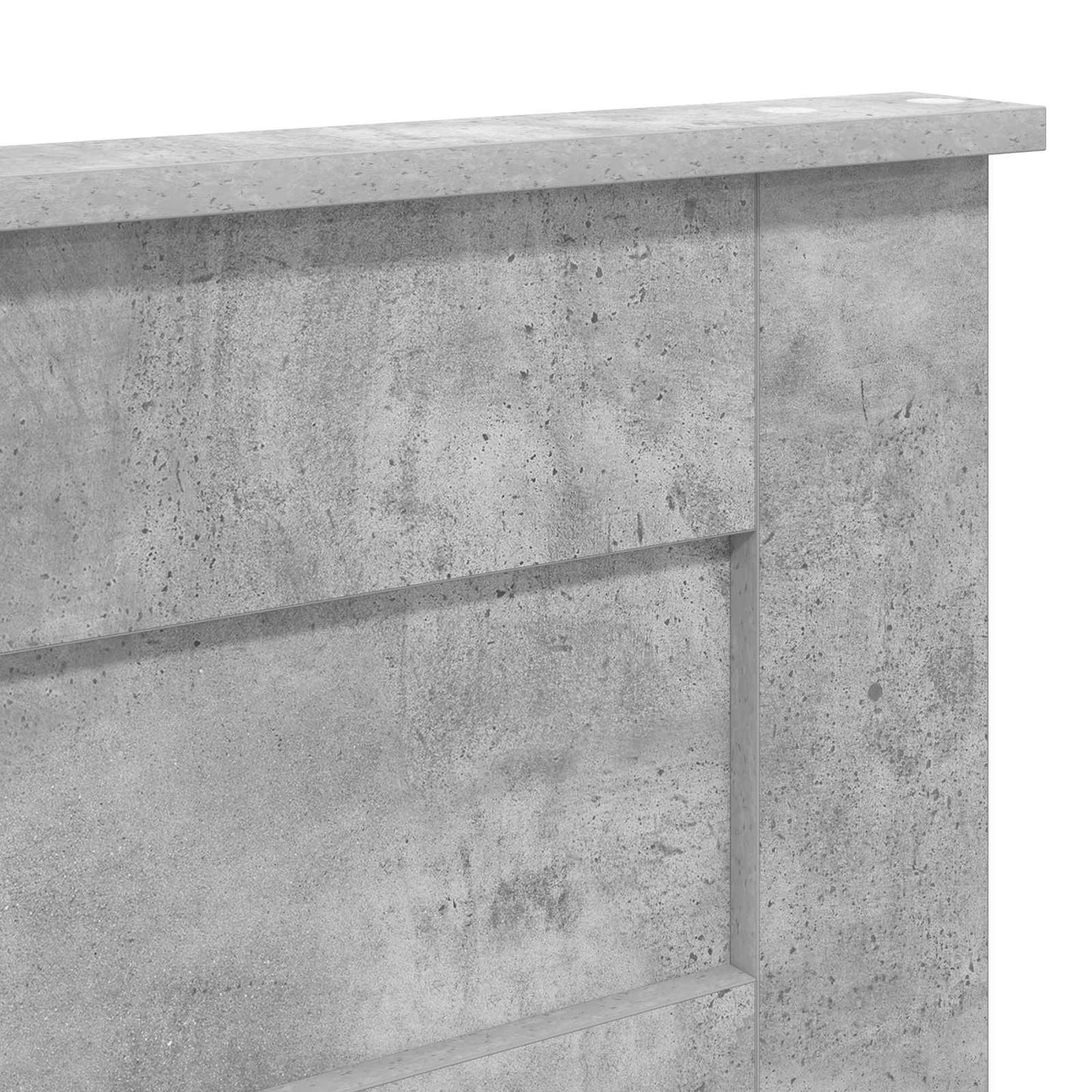 vidaXL Kopfteil Beton Grau 120 cm Holzwerkstoff