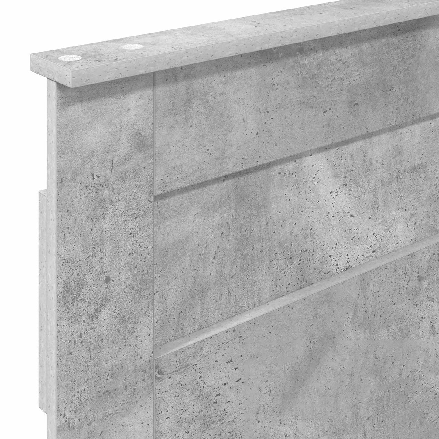vidaXL Kopfteil Beton Grau 80 cm Holzwerkstoff